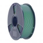 Filament pentru imprimanta 3D Sunlu PLA Plus Silk Dual Color, Finisaj matasos / lucios, Diametru 1.75mm, 1kg, Verde / Mov 2 - lerato.ro