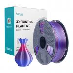 Filament pentru imprimanta 3D Sunlu PLA Plus Silk, Finisaj matasos / lucios, Diametru 1.75mm, 1kg, Rainbow 02 5 - lerato.ro