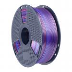 Filament pentru imprimanta 3D Sunlu PLA Plus Silk, Finisaj matasos / lucios, Diametru 1.75mm, 1kg, Rainbow 02 2 - lerato.ro