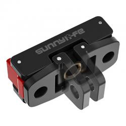 Prindere magnetica Quick Release Sunnylife compatibila cu DJI Osmo Action 2/3/4/5 Pro, Negru