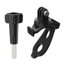 Camere video/foto si accesorii, Suport fllexibil din silicon bicicleta Sunnylife BD892 pentru camere video sport, Reglare 180 grade, Rotire 360 grade, Negru, lerato.ro