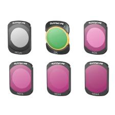 Camere video/foto si accesorii, Set de 6 filtre camera video sport Sunnylife CPL/MCUV/ND8/ND16/ND32/ND64 compatibil cu DJI Osmo Pocket 3, Negru, lerato.ro