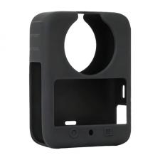 Carcasa protectie din silicon cu capac pentru obiectiv Sunnylife SG034 compatibila cu DJI Osmo 360, Negru