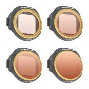 Set de 4 filtre Sunnylife ND8/PL+ND16/PL+ND32/PL+ND64/PL pentru DJI Mini 5 Pro, Negru