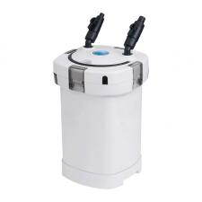 Filtru extern SunSun HW-504A pentru acvarii, Putere 14W, Debit maxim 800 l/h, Filtrare in 3 etape, Capacitate acvariu 400 l, Alb