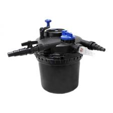 Filtru sub presiune SunSun CPF-5000 pentru iazuri, Putere lampa UV 11W, Debit maxim 9000 l/h, Capacitate iaz 4000 l, Negru