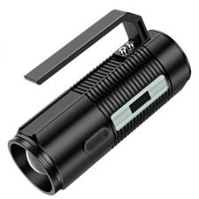 Lanterna SupFire GF03,  functie powerbank, 24W, 300 lm, 8800 mAh, USB, IP34, 4 lumini: alba, galbena, purpurie si albasta, Negru