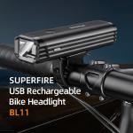 Lumina bicicleta Superfire BL11, LED, 5W, 2000 mAh, incarcare USB, functie lanterna, IP44, Negru 5 - lerato.ro