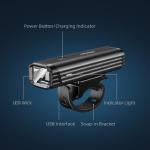 Lumina bicicleta Superfire BL11, LED, 5W, 2000 mAh, incarcare USB, functie lanterna, IP44, Negru 6 - lerato.ro