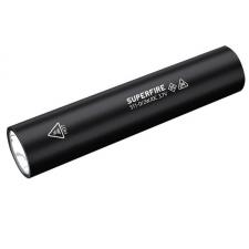 Lanterna Superfire S11-D, 165 lm, LED, 2W, 800 mAh, incarcare USB, Negru
