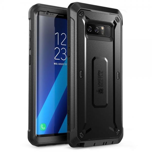Carcasa 360 grade Supcase Unicorn Beetle Pro compatibila cu Samsung Galaxy Note 8 cu protectie display, Black