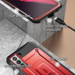 Carcasa 360 grade Supcase Unicorn Beetle Pro compatibila cu Samsung Galaxy S21 Red 3 - lerato.ro