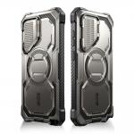 Carcasa 360 grade Supcase i-Blason Armorbox MagSafe compatibil cu Samsung Galaxy S24 Ultra, Protectie display, Gri 9 - lerato.ro
