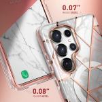 Carcasa stylish Supcase Cosmo MagSafe compatibila cu Samsung Galaxy S25 Ultra, Protectie display, Marble 6 - lerato.ro