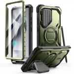 Carcasa 360 grade Supcase i-Blason Armorbox MagSafe compatibil cu Samsung Galaxy S25 Ultra, Protectie display, Verde 2 - lerato.ro