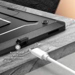 Carcasa Supcase Unicorn Beetle Pro compatibila cu Samsung Galaxy Tab S7 / Tab S8 11 inch cu protectie display, Negru