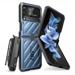 Carcasa 360 grade Supcase Unicorn Beetle Pro compatibila cu Samsung Galaxy Z Flip 4 5G Blue 3 - lerato.ro