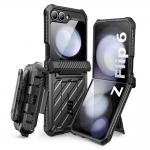 Carcasa 360 grade Supcase Unicorn Beetle Pro compatibila cu Samsung Galaxy Z Flip 6 Black 2 - lerato.ro