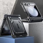 Carcasa 360 grade Supcase i-Blason Armorbox compatibila cu Samsung Galaxy Z Flip 6 Black 6 - lerato.ro