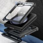 Carcasa 360 grade Supcase i-Blason Armorbox compatibila cu Samsung Galaxy Z Flip 6 Black 7 - lerato.ro