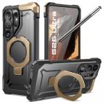 Carcasa Supcase UB Grip Mag cu MagSafe compatibila cu Samsung Galaxy S26 Ultra, Black / Gold 2 - lerato.ro