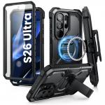 Carcasa 360 grade Supcase iBlason ArmorBox Clip cu MagSafe compatibila cu Samsung Galaxy S26 Ultra, Negru 3 - lerato.ro