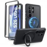 Carcasa 360 grade Supcase Cosmo Mag cu MagSafe compatibila cu Samsung Galaxy S26 Ultra, Negru 2 - lerato.ro