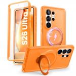 Carcasa 360 grade Supcase Cosmo Mag cu MagSafe compatibila cu Samsung Galaxy S26 Ultra, Portocaliu 2 - lerato.ro