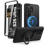 Carcasa 360 grade Supcase Cosmo Mag cu MagSafe compatibila cu Samsung Galaxy S26 Ultra, Aramid 2 - lerato.ro