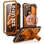 Carcasa 360 grade Supcase iBlason ArmorBox Clip cu MagSafe compatibila cu Samsung Galaxy S26 Ultra, Portocaliu 3 - lerato.ro