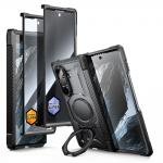 Kit protectie 3 in 1 Supcase, Carcasa UB Grip Mag cu MagSafe, Rama sticla securizata, Rama sticla securizata Privacy, compatibil cu Samsung Galaxy Z Fold 8, Negru 2 - lerato.ro