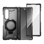 Kit protectie 3 in 1 Supcase, Carcasa UB Grip Mag cu MagSafe, Rama sticla securizata, Rama sticla securizata Privacy, compatibil cu Samsung Galaxy Z Fold 8, Negru 4 - lerato.ro