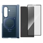 Kit protectie 360 grade Supcase UB Aero, Carcasa cu MagSafe si Stand + 2 folii sticla securizata, compatibile cu Samsung Galaxy Z Fold 8 Ultra, Navy Blue 4 - lerato.ro