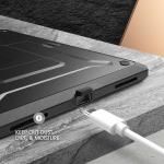 Carcasa Supcase Unicorn Beetle Pro compatibila cu iPad Air 4 2020 / 5 2022 cu protectie display, Negru