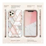 Carcasa stylish Supcase Cosmo iPhone 11 Pro Max cu protectie display, Marble
