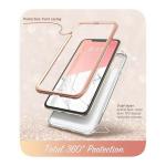 Carcasa stylish Supcase Cosmo iPhone 11 Pro cu protectie display, Marble 5 - lerato.ro