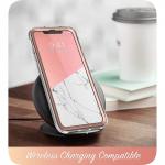Carcasa stylish Supcase Cosmo compatibila cu iPhone 11 cu protectie display, Marble 3 - lerato.ro