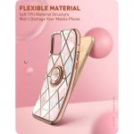 Carcasa stylish Supcase Cosmo Snap compatibila cu iPhone 13 Pro Marble Pink