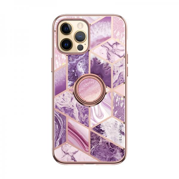 Carcasa stylish Supcase Cosmo Snap compatibila cu iPhone 13 Pro Marble Purple 1 - lerato.ro