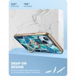 Carcasa stylish Supcase Cosmo Snap compatibila cu iPhone 13 Ocean Blue