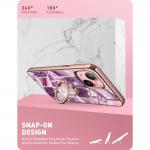 Carcasa stylish Supcase Cosmo Snap compatibila cu iPhone 13 Marble Purple 6 - lerato.ro