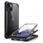 Carcasa 360 grade Supcase i-Blason Ares compatibila cu iPhone 13/14, Protectie display, Negru