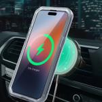 Carcasa 360 grade Supcase Unicorn Beetle Pro MagSafe compatibila cu iPhone 15 Pro, Protectie display, Transparent 3 - lerato.ro