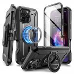 Carcasa 360 grade Supcase Unicorn Beetle Pro MagSafe compatibila cu iPhone 16 Pro Max, Protectie display, Negru 4 - lerato.ro