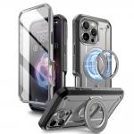 Carcasa 360 grade Supcase Unicorn Beetle Pro MagSafe compatibila cu iPhone 16 Pro, Protectie display, Gri 4 - lerato.ro