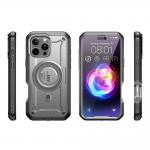 Carcasa 360 grade Supcase Unicorn Beetle Pro MagSafe compatibila cu iPhone 16 Pro, Protectie display, Gri 5 - lerato.ro