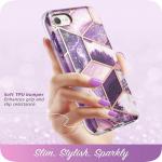 Carcasa stylish Supcase Cosmo iPhone 7/8/SE 2020/2022 cu protectie display, Purple 8 - lerato.ro