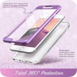 Carcasa stylish Supcase Cosmo compatibila cu iPhone 7/8/SE 2020/2022 cu protectie display, Purple