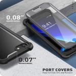 Carcasa 360 grade Supcase i-Blason Ares compatibila cu iPhone 7/8/SE 2020/2022 cu protectie display, Negru 7 - lerato.ro