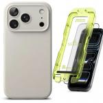 [Combo] iPhone 17 Pro Max, Carcasa Ringke Silicone cu MagSafe + Folie sticla securizata Ringke Easy Slide Anti Reflective 2 - lerato.ro